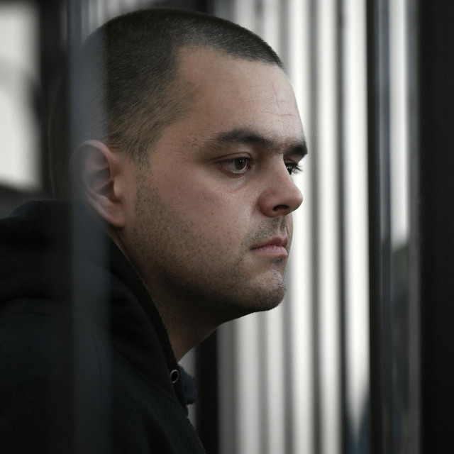 Aiden Aslin tijekom boravka u ruskom zatočeništvu