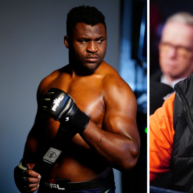 Francis Ngannou (lijevo) i Tyson Fury (desno)