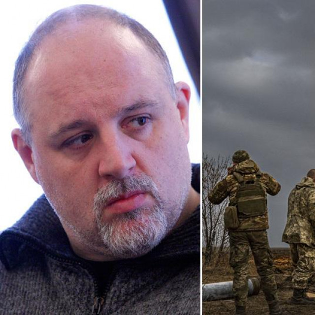 Igor Tabak; ukrajinski vojnici pucaju iz haubice 2S7 Pion