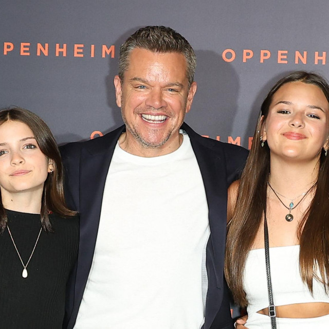 Matt Damon et ses filles Stella et Gia
