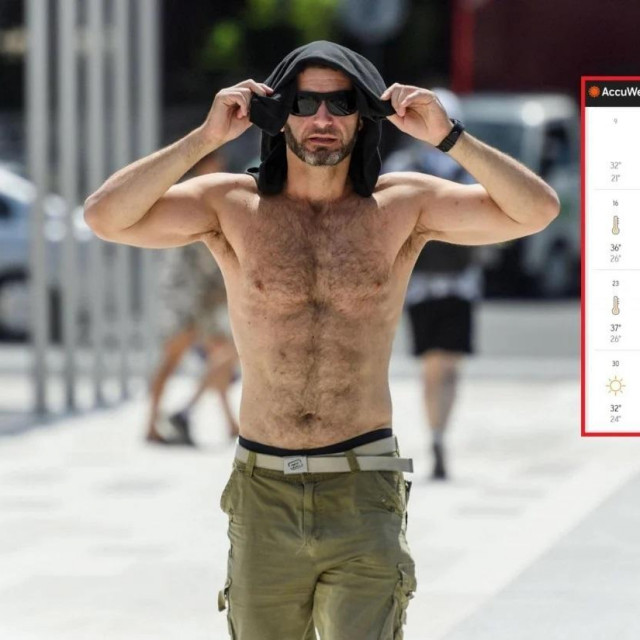 Je li ovaj nabildani momak iz Šibenika jedva dočekao vrućine pa da pokaže mukotrpni rad na nekom vježbalištu?