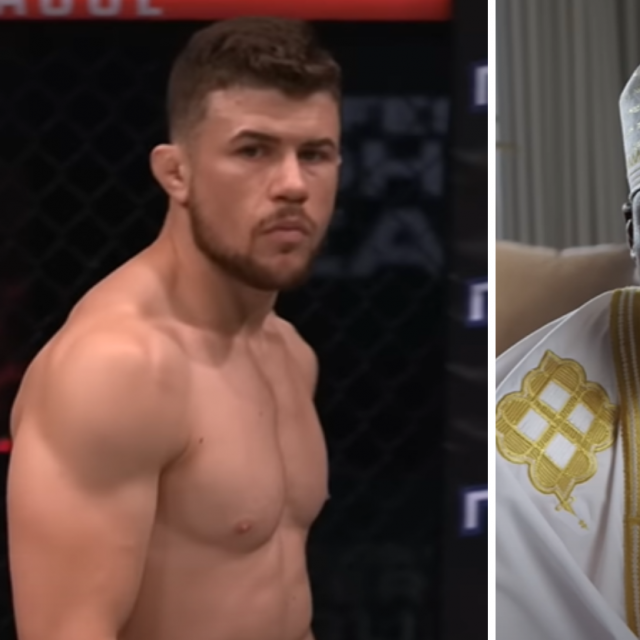 Natan Schulte (lijevo) i Francis Ngannou (desno)