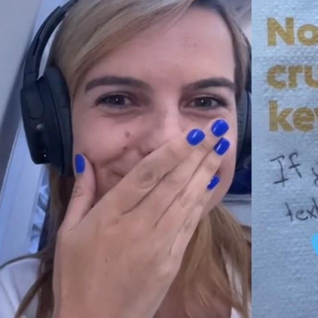Djevojka poslala poruku tipu u avionu