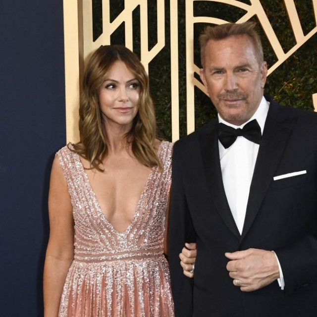 Christine Baumgartner i Kevin Costner