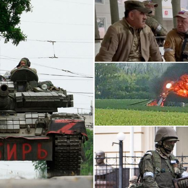 Prizori tijekom kratkotrajne pobune Wagnerovaca