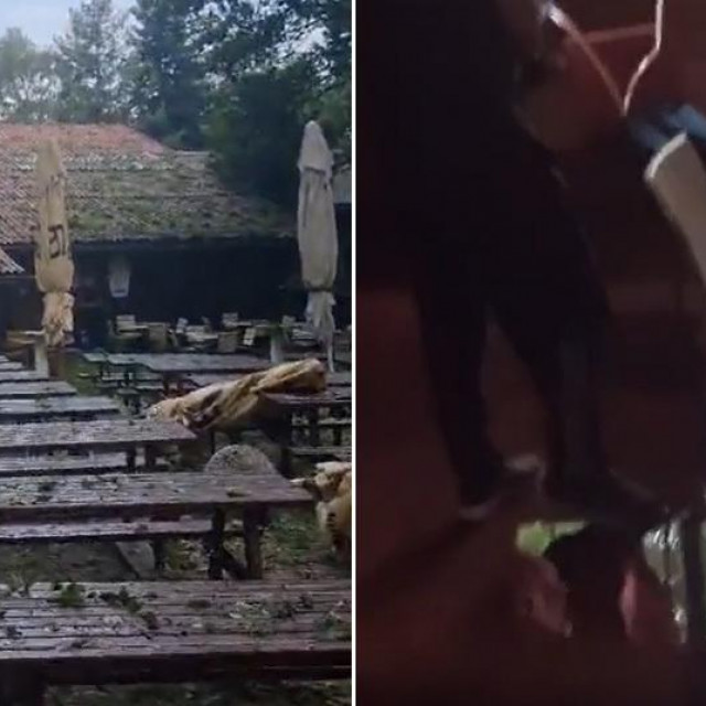 Planinarski dom Puntijarka poslije nevremena