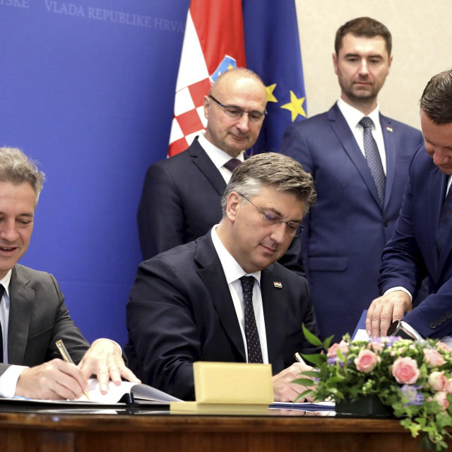 Robert Golob, Andrej Plenković, Gordan Grlić Radman, Davor Filipović