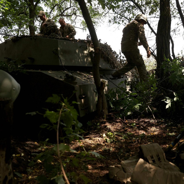 Ukrajinski vojnici blizu Bahmuta