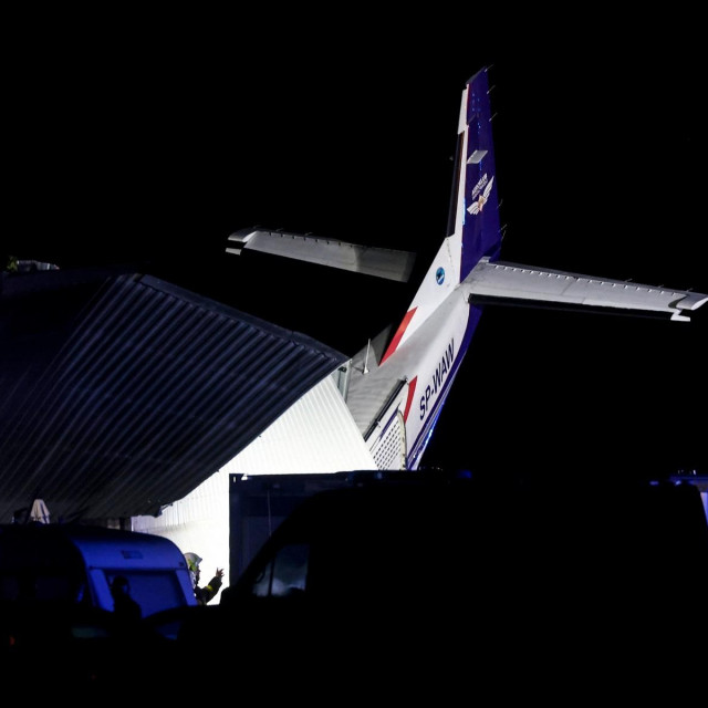 Cessna 208 koja se srušila na hangar kod Varšave