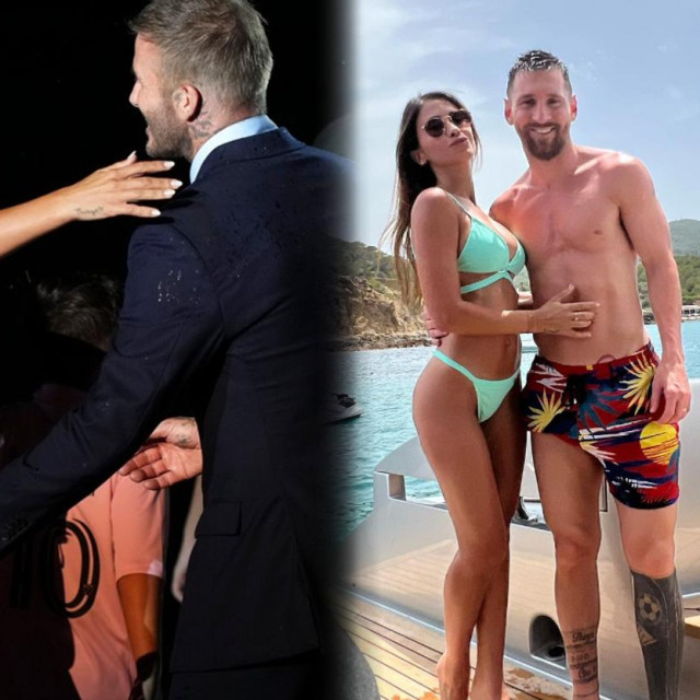 Antonela Roccuzzo, David Beckham i Lionel Messi