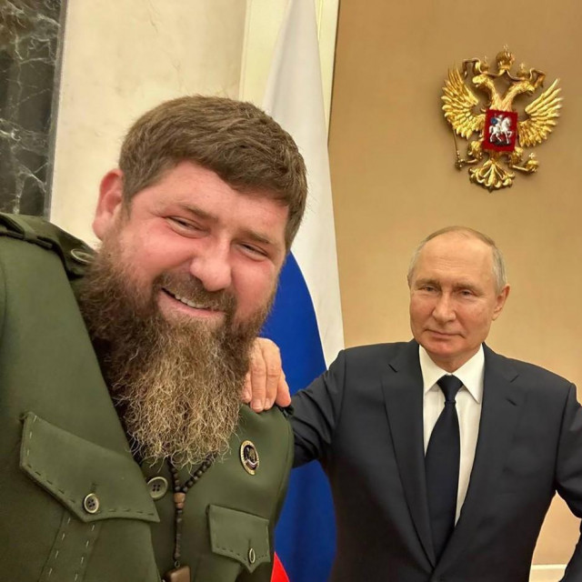 Ramzan Kadirov i Vladimir Putin 
