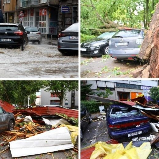 Posljedice strašnog nevremena u Zagrebu