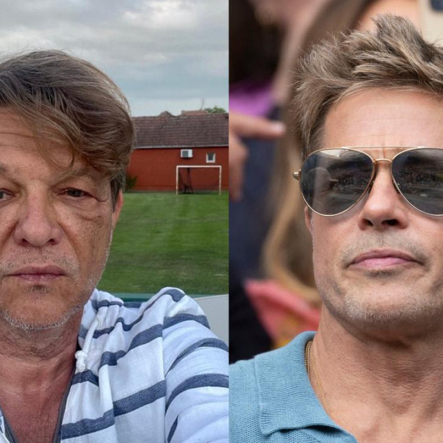 Dragan Bjelogrlić Bjela i Brad Pitt
