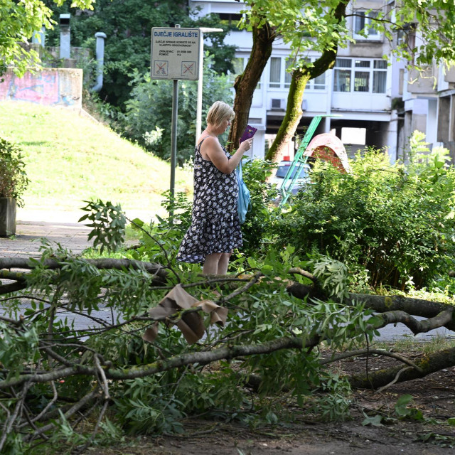 Posljedice nevremena u Zagrebu