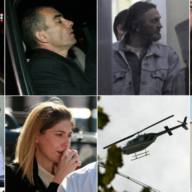 Gornji red: Zvonimir Hodak, Ljubo Pavasović-Visković, Mladen Šlogar, Ivana Hodak; Donji red: Očevid, Jelena Perčin, policijski helikopter, Ljerka Mintas Hodak