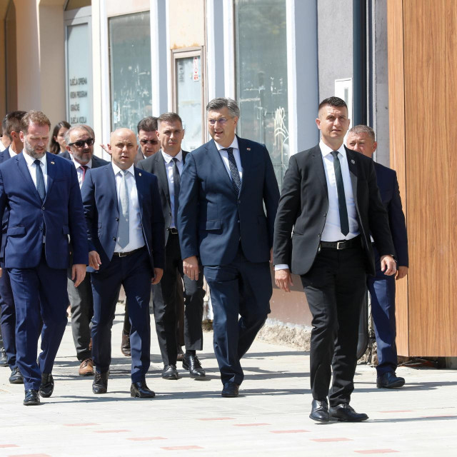 Mario Banožić, Andrej Plenković, Ivan Bosančić, Damir Dekanić