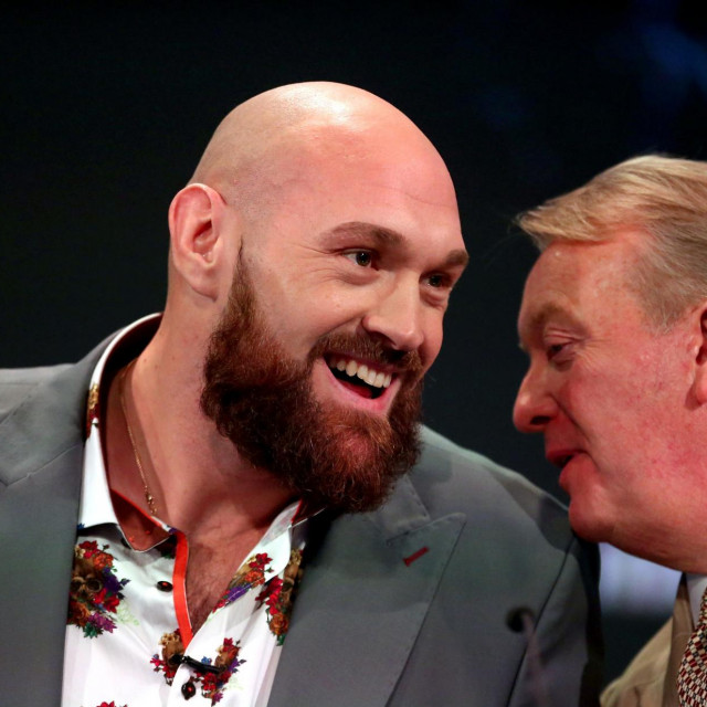 Tyson Fury (lijevo) i Frank Warren (desno)