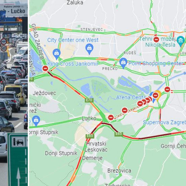 Gužve prema Buzinu i Lučkom