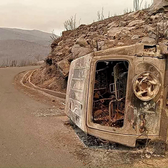Posljedice požara na području grada Toudja