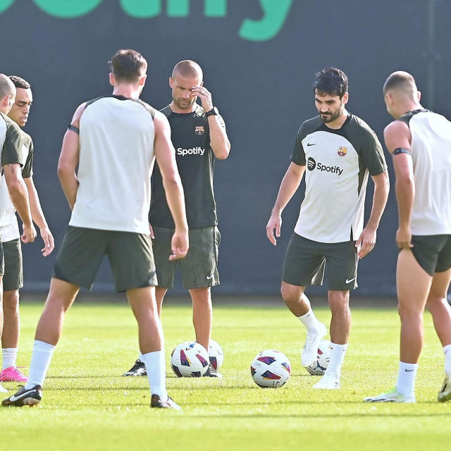 Ilkay Gundogan na treningu Barcelone
