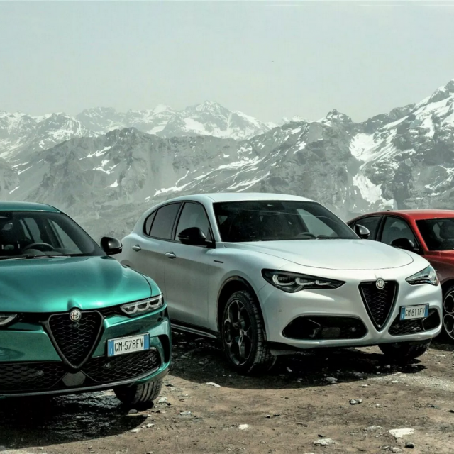 Alfa Romeo Tonale, Stelvio i Giulia