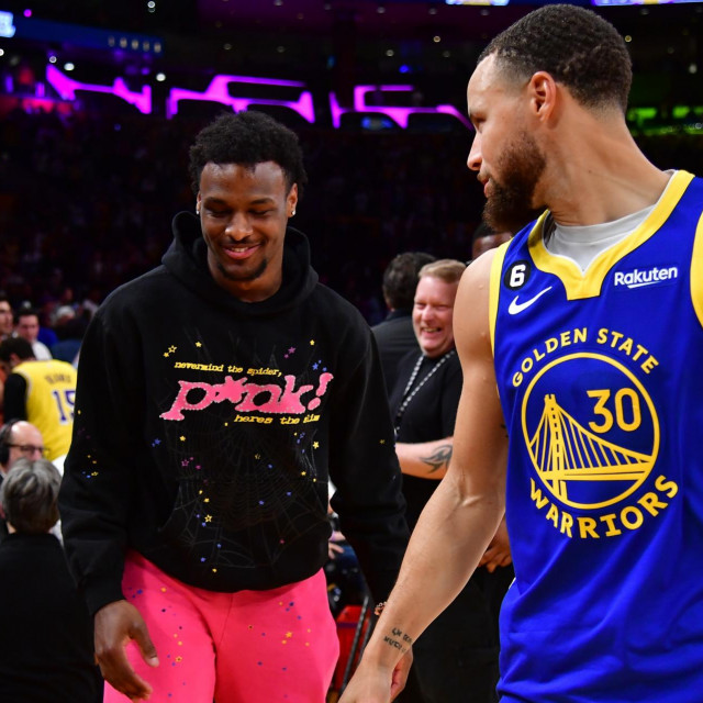 Bronny James i Stephen Curry