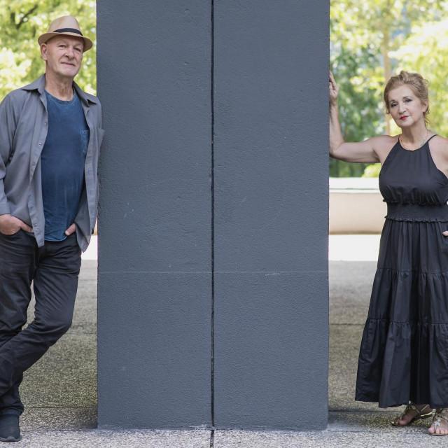 Borivoj Radakovic, pisac i osnivac FAKa i Mirjana Dugandžija 