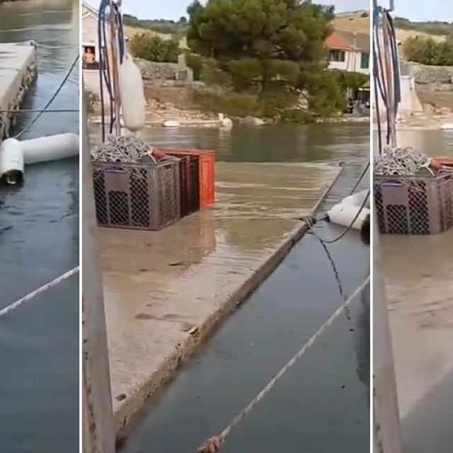 Naglo dizanje mora na Kornatima