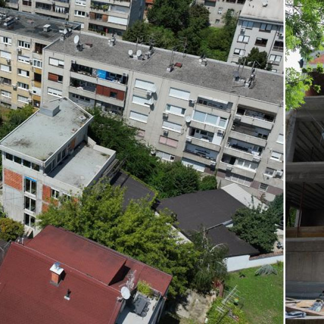 Nedovršeno betonsko zdanje u Njegoševoj ulici