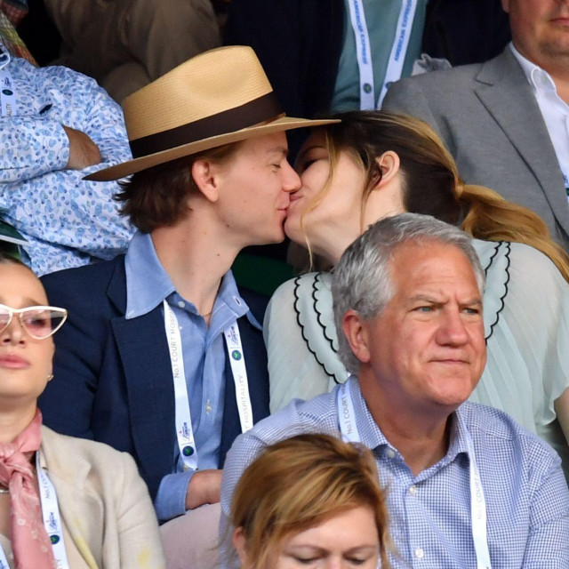 Thomas Brodie-Sangster and Talulah Riley