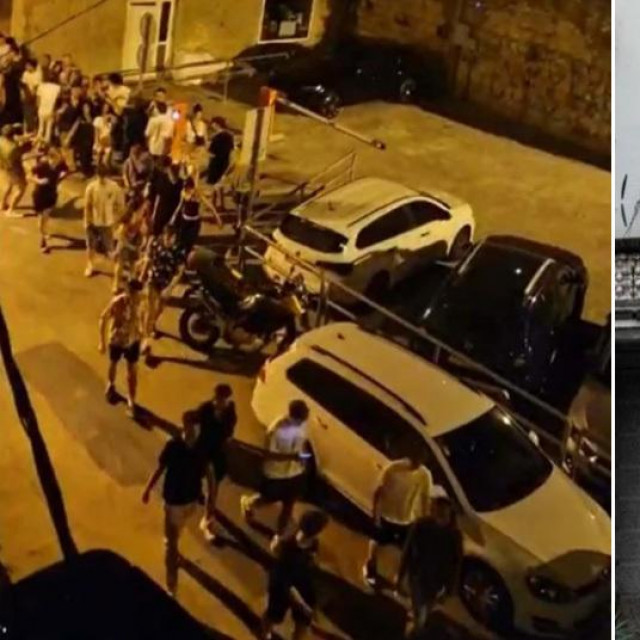 Pijani turisti u Splitu