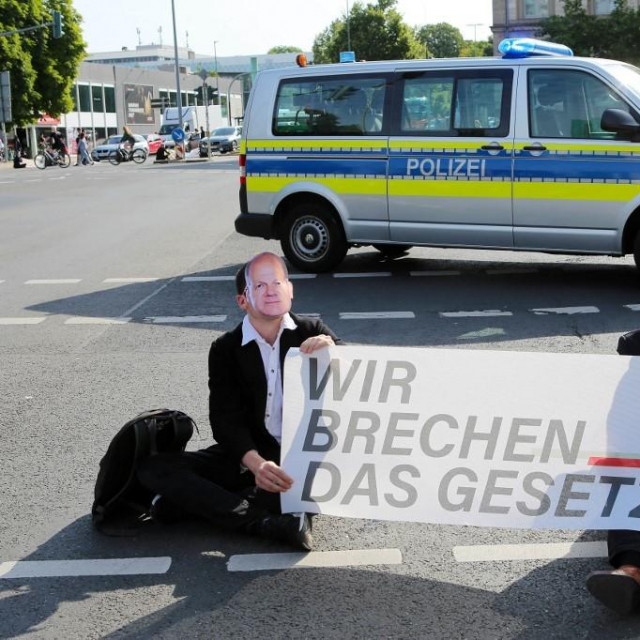 Prosvjed ekološkog pokreta Posljednja generacija