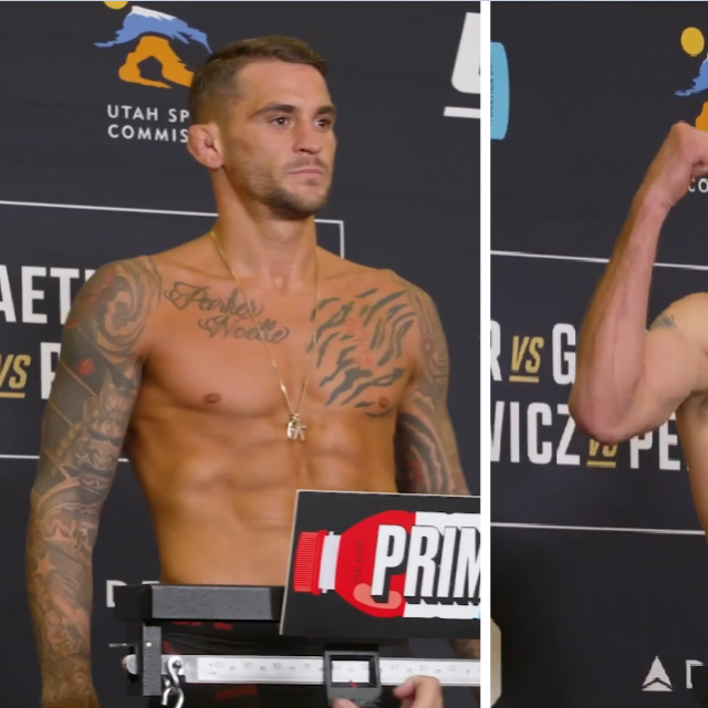 Dustin Poirier (lijevo) i Justin Gaethje (desno)