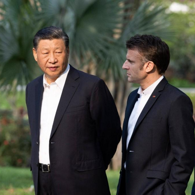 Xi Jinping i Emmanuel Macron