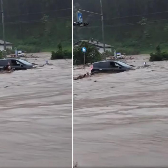 Spašavanje vozačice u Sloveniji