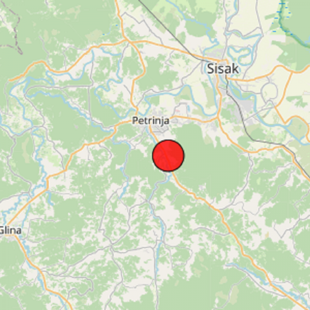 Umjeren potres kod Petrinje