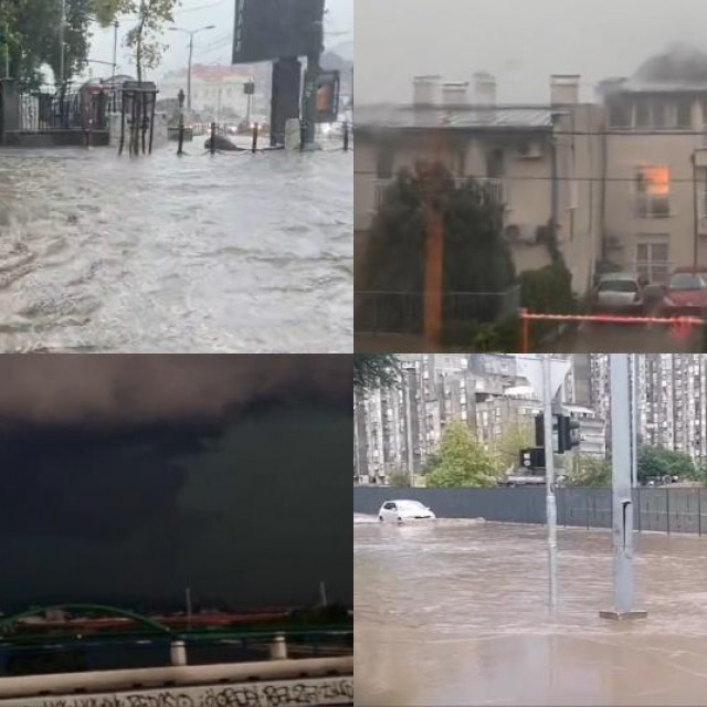 Olujno nevrijeme u Beogradu