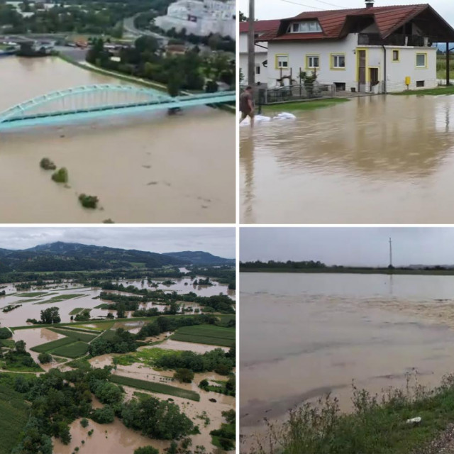 Zagreb i Brdovec iz zraka, te oteretni kanal Sava-Odra