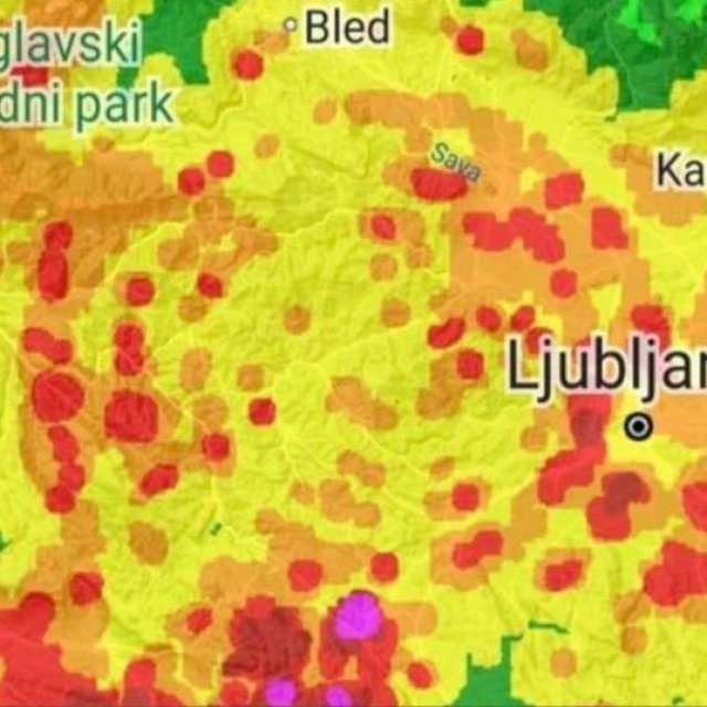 Koncentrični krugovi na radarskim slikama