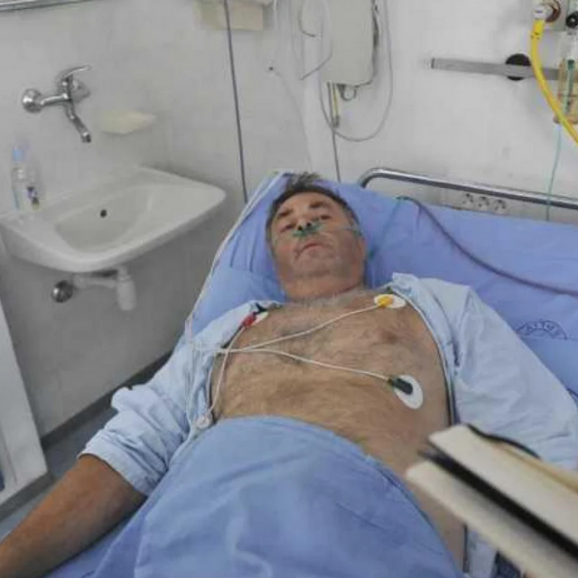 Željko Tomasović u bolnici 2015. godine