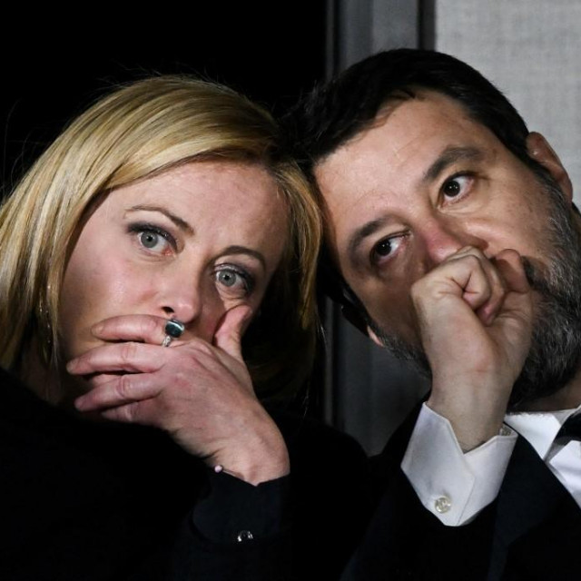 Giorgia Meloni i Matteo Salvini