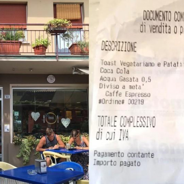 Restoran u Italiji i sporni račun