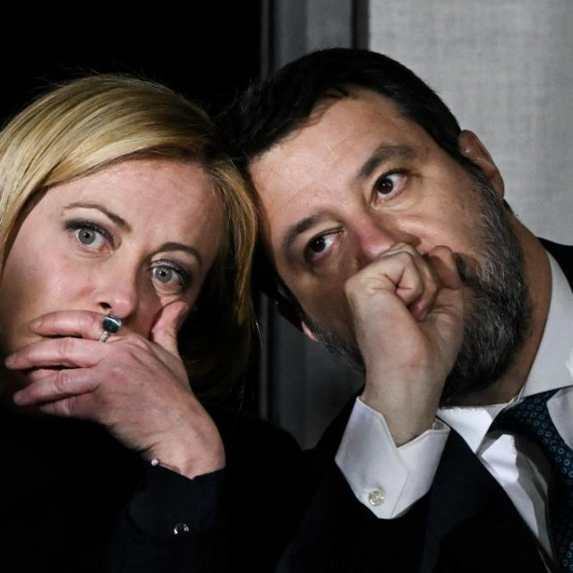 Giorgia Meloni i Matteo Salvini 