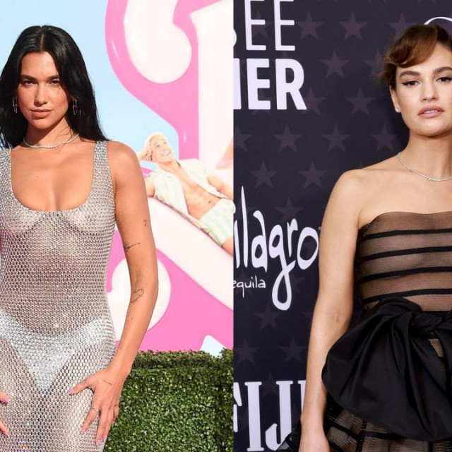 Pjevačica Dua Lipa i glumica Lily James