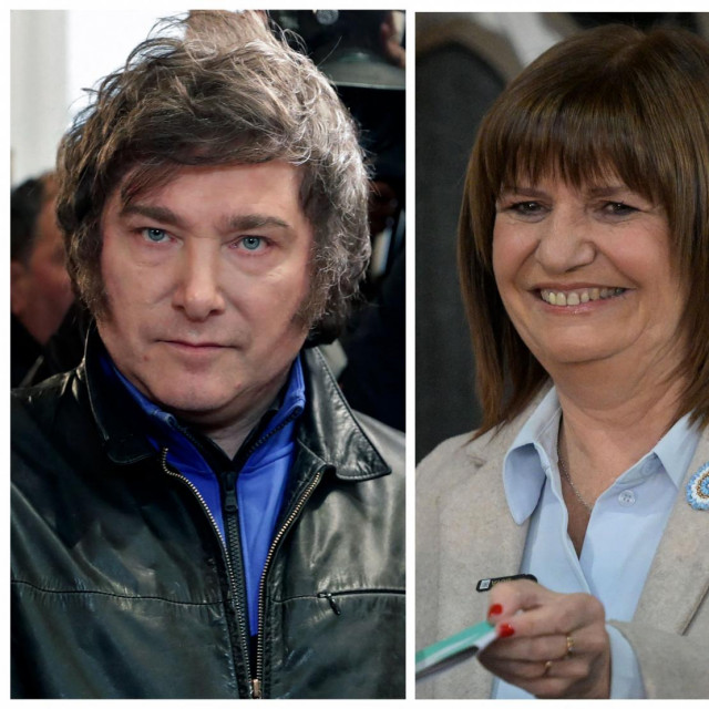 Javier Milei, Patricia Bullrich i Sergio Massa