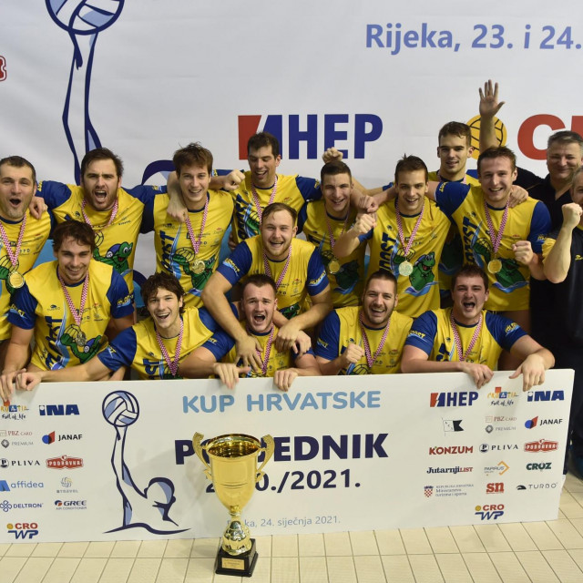 Finale kupa u vaterpolu izmedju Mladosti i Juga u siječnju 2021.