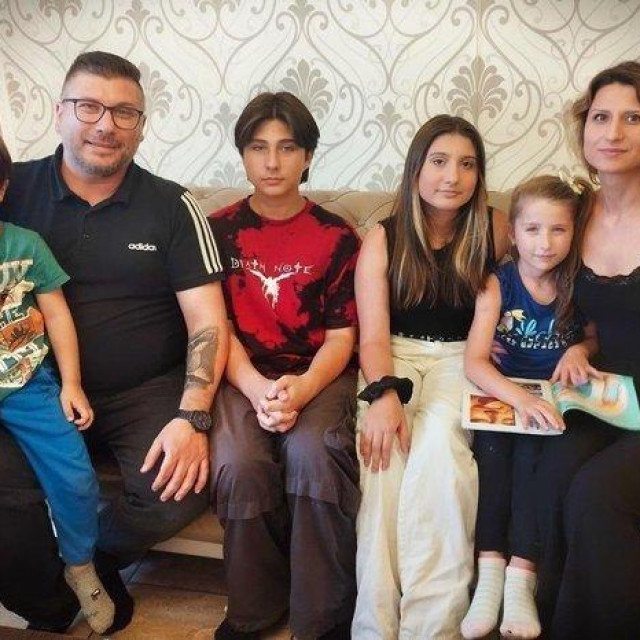 Obitelj Beluškov (s lijeva): Adrian, Ivan, Aleksandar, Anastasia, Anabela i Pale