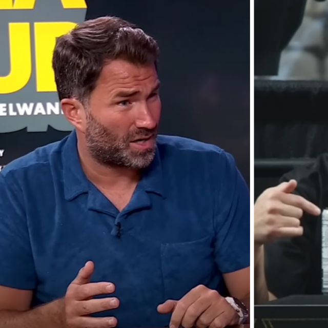 Eddie Hearn (lijevo) i Nate Diaz (desno)