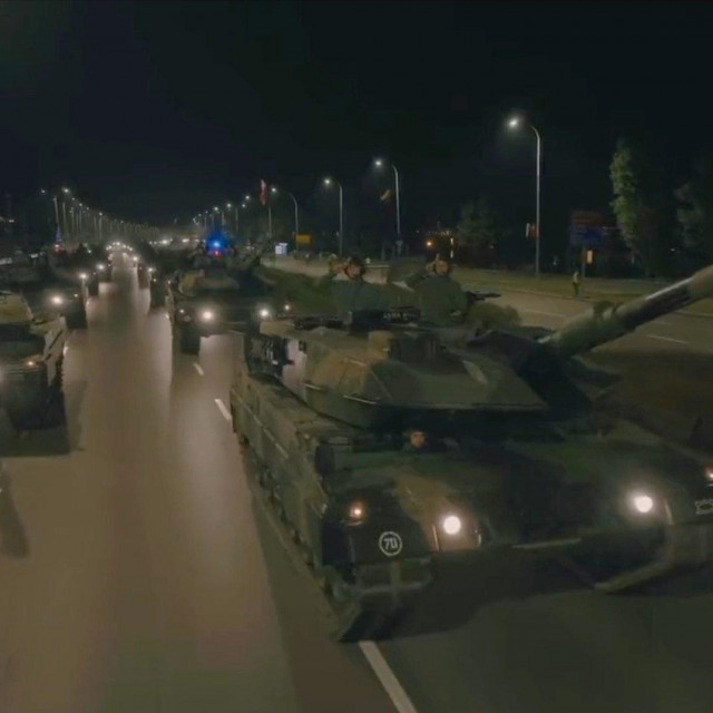 Premještaj poljskih vojnika na granicu s Bjelorusijom, fotografija od 13. kolovoza