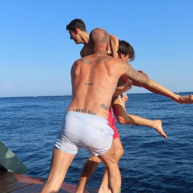 Cruz i David Beckham